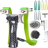 NQWei Steinschleuder Profi Set Jagdslingshot Sport Outdoor Professionelle Schleuder Set Zwille mit 6...