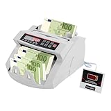 MEELRYD Geldzählmaschine, mit UV/MG/IR/Papiergröße Falschgeld-Erkennung, Geldscheinprüfer mit...