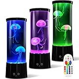 LED Quallen Lampe 17 Farben, Lavalampe Aquarium Auallen Jellyfish Lampe Kinder,Lavalampe Aquarium...