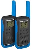 Motorola Talkabout T62 PMR-Funkgeräte (2er Set, PMR446, 16 Kanäle und 121 Codes, Reichweite 8 km)...