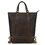 Prettiee Handgefertigter Rucksack mit doppeltem Verwendungszweck, Herrenhandtasche, vertikal,...