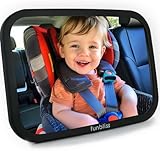 Funbliss Baby Spiegel Auto, 360° Drehbar für Einfache Anpassung,Bruchsicheres Acrylglas, Robuste...