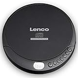 Lenco CD-Player CD-200 Discman mit LCD-Display - Batterie- und Netzfunktion - Hörbuchfunktion -...
