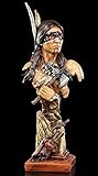 Indianer Büste - Indianer Figur mit Tomahawk