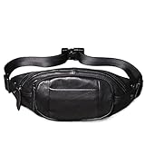 SMSOM Leder-Fanny-Pack for Männer, Taillenpackung Crossbody Gürteltaschen for Teenager, Bumbeutel...