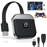 4K Wireless HDMI Dongle, Miracast HDMI Screen Mirroring Display, 2,4/5G Hz Transmitter and Receiver...