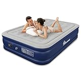 YITAHOME 2x1,5m Luftmatratze 2 Personen, Selbstaufblasend Luftbett mit Integrierter Elektrischer...