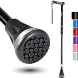 Alle Gelände Gehstock - Faltbar für Senioren & Erwachsene, Drehspitze und...