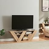 [en.casa] Fernsehtisch Nome TV-Lowboard TV-Tisch Sideboard TV-Ständer mit Ablagen Kommode...