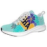 Aloha Sufboard mit Blume, personalisierte Sneaker, leichte Wanderschuhe, Laufschuhe, athletisch,...