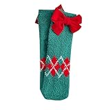 Generisch Socken Damen Weihnachts-Cartoon-Korallensamt-Mittelrohrsocken mit wärmender...