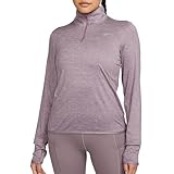 Nike FB4316-536 W NK Swift ELMNT DF UV HZ TOP Sweatshirt Damen Violet DUST/Pewter/Htr/Reflective S...