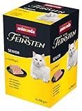 animonda vom Feinsten Senior Katzenfutter nass Nassfutter mit Geflügel (6 x 100g), Katzenfutter ab...