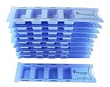 Medi-Inn Medikamentendispenser mit 4 Fächern, blau Standard, 10 Stück, Tablettenbox für einen...