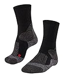 FALKE Herren Wandersocken TK1 Adventure M So Wolle Funktionsmaterial antiblasen dick 1 Paar, Schwarz...