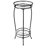 Bamworld Blumenständer Metall Pflanzenständer Blumenhocker Schwarz Hoch Zimmer Deko...