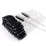MSQ 50 Stück Wimpern Pinsel Einweg Mascara Pinsel Krystall Wimpernbürstchen für Wimpern und...