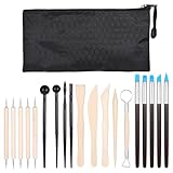 Yuanchu 20Stk Modelierwerkzeug,Töpferwerkzeug Set Keramik Ton Werkzeug Polymer Clay Sculpting Tools...