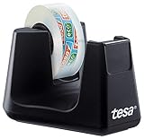 tesa Easy Cut SMART Klebebandabroller für Tische / Kompakter Tischabroller mit...