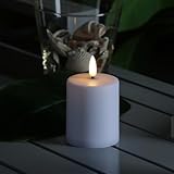 MARELIDA LED Miini Kerze Grabkerze Mini Stumpenkerze für Innen/Außen für Windlichter Laternen H:...