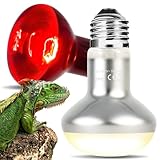 SUKEOPET 75W Wärmelampe Terrarium, 2PCS Combo Pack Enthält Nachtlicht Rotlichtlampe Wärmelampe...