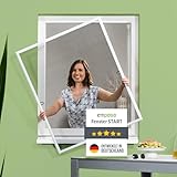 empasa Insektenschutz Fliegengitter Fenster START Fliegenschutz Alurahmen Mückengitter in weiß,...
