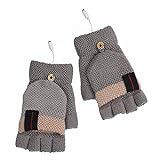 USB beheizte Handschuhe für Männer und Frauen, Voll und Halbstrick Winterhandschuhe,...