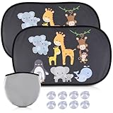 RSWDE Sonnenschutz Auto Baby mit UV Schutz - Auto Sonnenschutz Seitenscheibe (2er Set) - 48.5x31.5cm...