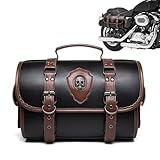 Motorradtasche aus Leder, Motorradschwanztasche, Motorrad-Zubehör, Mehrzweck-Zubehör für...
