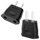 VIEVRE 2 Stück Reiseadapter,EU Adapter, USA Stecker,Reisestecker,Deutschland auf...