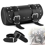 IWILCS Universal Motorrad Satteltasche, Motorrad Werkzeugtasche, Motorrad PU Leder wasserdichte...