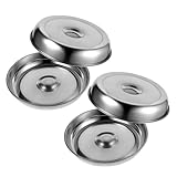 NIYANGLE 2stücke Edelstahl-speiseabdeckung Steakabdeckung Servierabdeckung für Steaks...