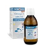 NORSAN Premium Omega-3 Arktis Dorschöl hochdosiert 200 ml / 2.000 mg Omega-3 pro Portion mit...