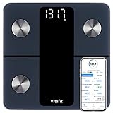 Vitafit Personenwaage Körperfettwaage mit APP 180kg, Professionelle Fabrik SEIT 2001, Waage...