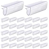 Glarks Tischdeckenklammern aus Kunststoff, rechteckig, mit Klettverschluss, für 1,9 cm bis 2,5 cm...