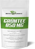 Grüntee Extrakt Kapseln Bioverfügbar und mit 850mg Grüntee pro Kapsel Grüner Tee Hochdosiert...