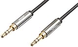 Amazon Basics Auxiliary Kabel, Stereo-Audiokabel, 3,5 mm-Klinkenstecker auf 3,5 mm-Klinkenstecker,...