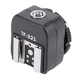 Alomejor Blitzschuh-Adapter, ABS-Metallmaterial, Präzise Passform für Studiofotografie Im E-TTL