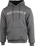 EIBENHOLZ stichhemmender Kapuzenpullover Protective Hoodie, dunkelgrau, Gr. M