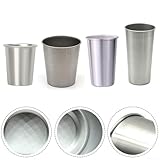 Edelstahl-Bierbecher für Cafés, 230/360/500/600 ml Fassungsvermögen, ideal für heiße und kalte...