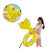 GARVALON 1stk Schwimmender Wasserring Aufgeblasener Ringpool Aufblasen Von Rettungsringen...