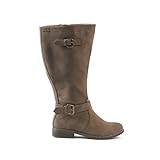 GABYLOU Bottes mollets larges XL - Modele Isabelle, Taupe, 41