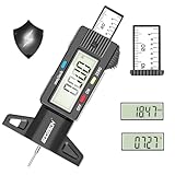 GODESON Digitaler Profiltiefenmesser für Reifen,Reifenprofiltiefenmesser Digital Mit Großes LCD...