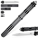 Japaknives Jagdmesser Outdoor 5 in 1 Survival Messer D2 Stahl Feststehende Messer Abnehmbares...