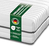 DREAMSTAR Kaltschaummatratze Vital Silber XXL 24 cm hoch| Ergonomische 7-Zonen Matratze aus...