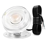 GUODDM LED-Unterwasser-Teichlicht, Robustes Aluminium, 3000 K, Warmweiß, IP68, Wasserdichtes...