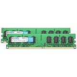 BRAINZAP 4GB DDR2 RAM DIMM PC2-6400U 2Rx8 800 MHz 1.8V CL6 Computer PC Arbeitsspeicher (2X 2GB)