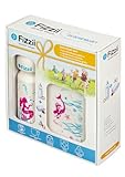 Fizzii Geschenkset Pausenset Meerjungfrau (Trinkflasche 600ml + Lunchbox + Ersatztrinkverschluss, im...