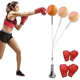 LIROPAU Punchingball Boxstand, 135-149cm Höhenverstellbarer, Box Ständer Standboxtrainer mit...