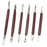 Modellierwerkzeug 6 Stück Ton Töpfer Werkzeug Set Polymer Clay Tools Sculpting Keramik Werkzeug...